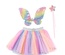 Rainbow Sequins Skirt Set 