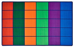 Factory Second - Colorful Rows Seating Rug 8'4" x 13'4"