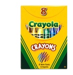 Crayola® Regular Size Crayons, 8 crayons in a tuck box