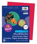 SunWorks® Construction Paper, 9" x 12", Holiday Red