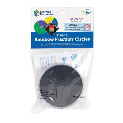 Deluxe Rainbow Fraction® Circles, Set of 51