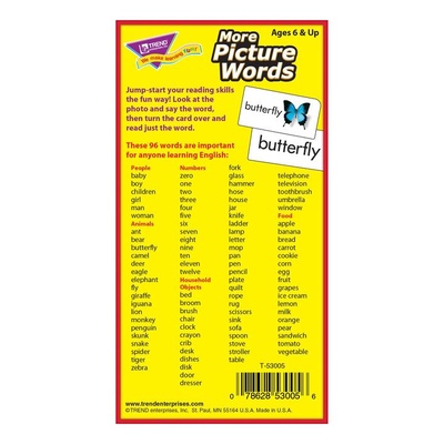 More Picture Words Skill Drill Flash Cards