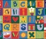 Alphabet Blocks Rug, Primary Colors