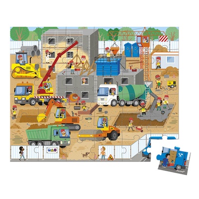 Construction Site Puzzle 36 pc