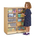 Jonti-Craft® 10 Tub Mobile Storage - with Clear Tubs