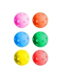 Perforated Practice Ball – 2.7in – Rainbow – 6 Pack
