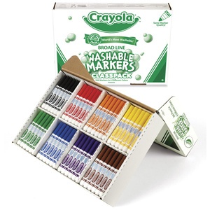 Crayola® Washable Marker Classpack, 8 colors, 200 count