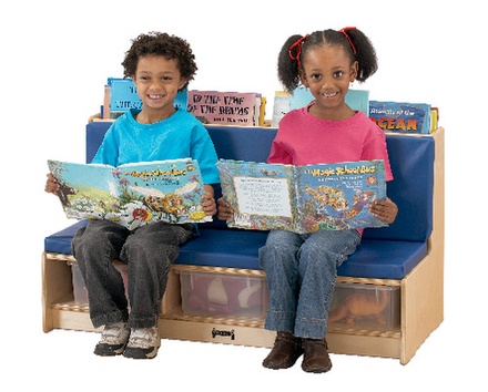 Jonti-Craft® Literacy Couch, Blue