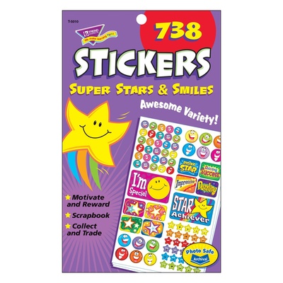 Super Stars & Smiles Sticker Pad