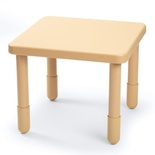 SALE - Value Table, 28" Square, Natural Tan