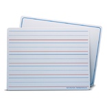 9" x 12" Magnetic, Red & Blue Ruled, Two-Sided, Dry Erase Learning Mat