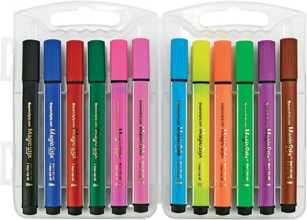 Magic Stix™ Tri Markers, 12 colors