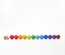 96 Wooden Beads Multi-Coloured