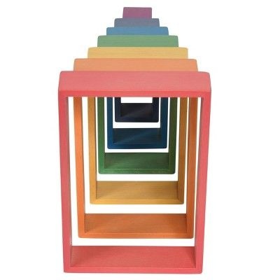 Wooden Rainbow Architect Rectangles