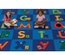 Reading Letters Rectangle Library Rug