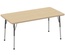 30" x 60" Rectangle T-Mold Adjustable Activity Table - Maple Top/Standard Leg
