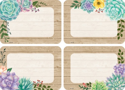 Rustic Bloom Name Tags/Labels