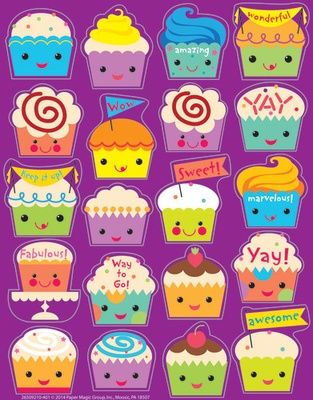 Cupcakes Scented Stickers
