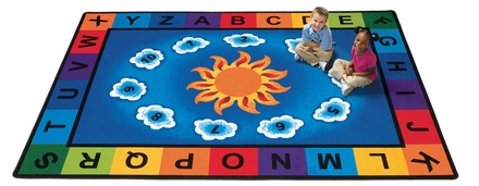 Sunny Day Learn and Play  Rectangle Carpet