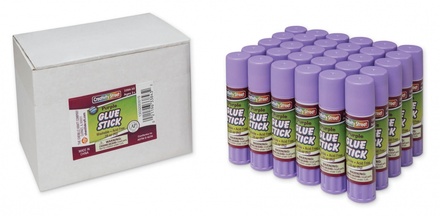 Economy Glue Stick, Purple, .28 oz., Box of 30