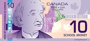 Canadian Play Bills, $10 Bills, Pack of 100