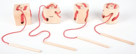 Wooden Lacing Shapes