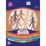 Multicultural Construction Paper, 9" x 12"