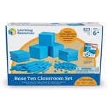 Base Ten Class Set, Blue Plastic