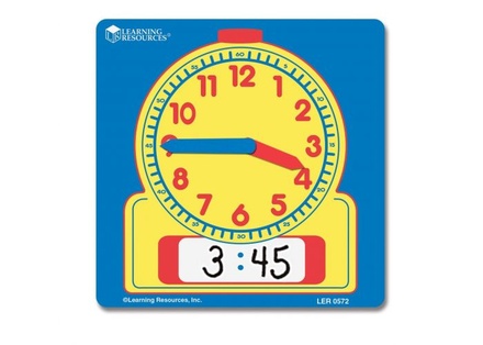 Write-On/Wipe-Off Student Clocks, Set of 10