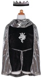 Silver Knight with Tunic Cape & Crown Costume