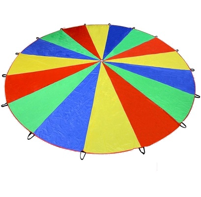 Multi-Coloured Parachute, 20’ Diameter with 16 handles