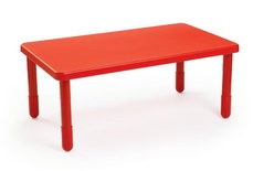 Value Table, Red, 48" x 28" Rectangle - 3 ONLY