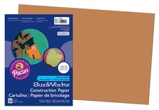SunWorks® Construction Paper, 12" x 18", Brown