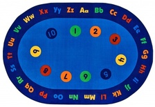 Factory Second - Circletime Early Learning Value PLUS Rug Oval 6''x9''