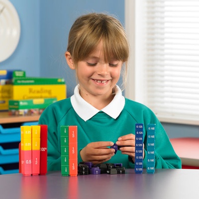 Fraction Tower® Cubes, Fraction Equivalencies