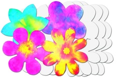 Color Diffusing Paper, 9" Flowers, 80 sheets