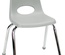 16" Stack Chair (Choose Ball/Swivel Glide & Color)