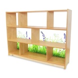 Nature View Acrylic Back Cabinet - 36" Tall
