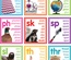 Colorful Photo Cards Digraphs and Blends Bulletin Board Set