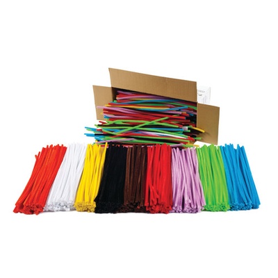 Chenille Stems Class Pack, 12" Jumbo Stems, 6 mm thick
