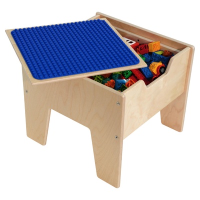 Contender™ 2-N-1 Activity Table w/Blue DUPLO® Compatible Top, Ready to Assemble