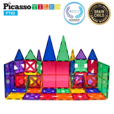Magnetic Picasso Tiles®, 82-piece set