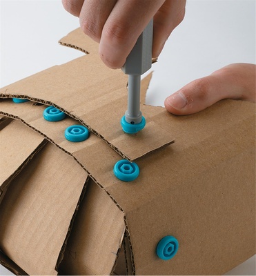 MAKEDO® Cardboard Construction, Invent Set, 360 pieces