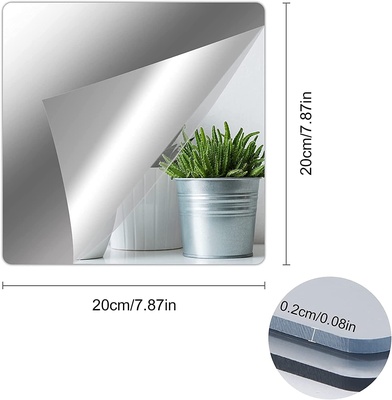 Acrylic Mirror Tiles, Pack of 4