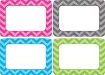 Chevron - Multi-Pack Name Tags/Labels
