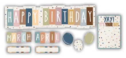 Everyone is Welcome Happy Birthday Mini Bulletin Board | Education Station  - Teaching Supplies and Educational Products