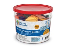 Plastic Pattern Blocks, .5 cm thick, Set of 250