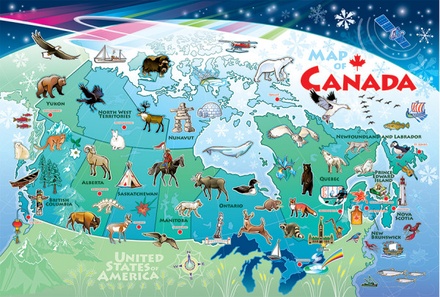 Map of Canada Floor Puzzle