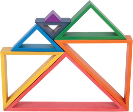 Wooden Rainbow Architect Triangles