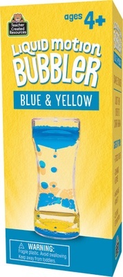 Liquid Motion Bubbler, Blue & Yellow